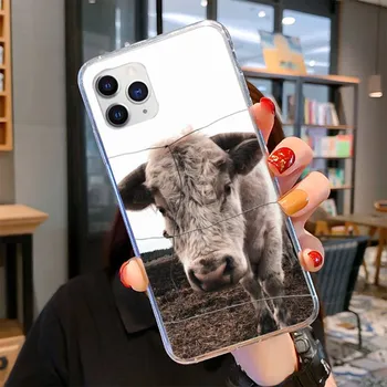 Чехол для телефона Animal Cute Cow для iPhone 11 12 13 Mini Pro Max 8 7 6 6S Plus X 5 SE 2020 XR XS 6plus or 6s plus