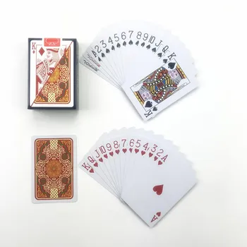 Игральные карты пластиковые баккара техасский холдем покер 58 мм(2,28 дюйма)*88 мм(3,46 дюйма) Настольная игра в покер из ПВХ, водонепроницаемая носимая карта