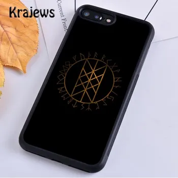 Чехол для телефона Krajews Viking Vegvisir Odin Nordic для iPhone 14 5 SE 6s 7 8 plus XR XS 11 12 13 pro max Samsung S21 S22ultra iPhone 6plus