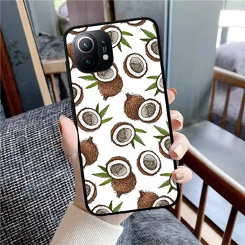 Summer green leaves fruit lemon peach Phone Case For Xiaomi Mi Note 10 Pro 8 Lite 9 Se 10T 6X 6 5X 5 F1 Mix 2S Max 2 3 Cover Xiaomi mi 12