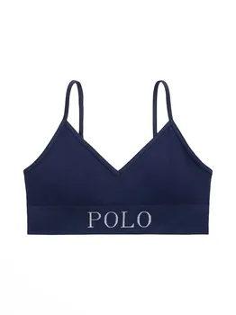 Бюстгальтер-бралетт Polo Ralph Lauren Ribbed Seamless, темно-синий