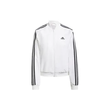 Adidas Color Block Полосатая спортивная повседневная куртка Женские куртки Белые H10180 S
