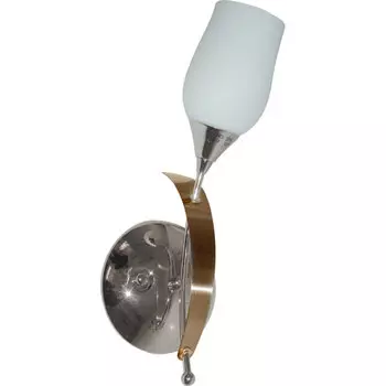 Настенное бра N-Light BX-0808 BX-0808/1B satin chrome + french gold