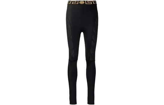 VERSACE Леггинсы Greca «Черные»