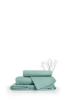Простыня хлопковая Melange Emerald Verossa