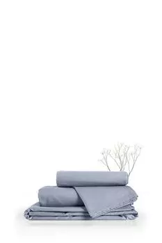Простыня хлопковая Melange Indigo Verossa