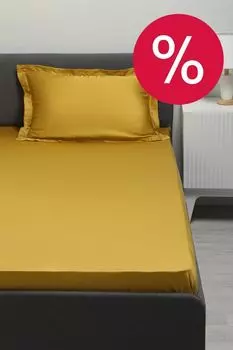 Простыня натяжная Tencel Mustard La Prima