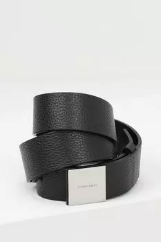Ремень кожаный с логотипом Calvin Klein