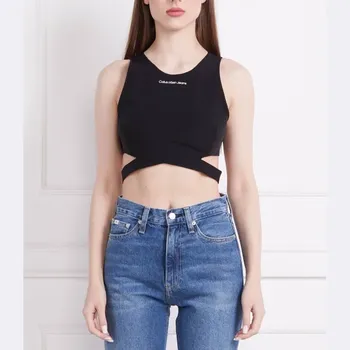 Облегающий топ Calvin Klein, черный