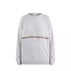 Джемпер oversize с фирменным сияющим украшением