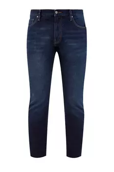 Джинсы-slim из хлопкового денима с контрастными швами