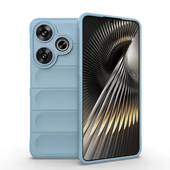 Для Xiaomi Redmi Turbo 3 Turbo3 матовый матовый объектив с защитой от отпечатков пальцев, супер-защита от падения, универсальный силиконовый чехол, защитная крышка для задней панели Turbo 3 чёрный