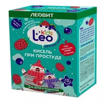Леовит Лео Кидс Кисель при простуде для детей 12 г 5 шт
