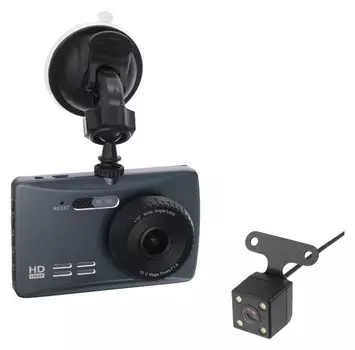 Видеорегистратор Cartage, две камеры, HD 1080p, IPS 3.5, обзор 170°