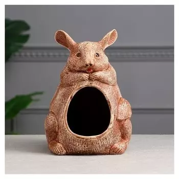 Ванна для шиншилл, тёмно-коричневая, 24 см
