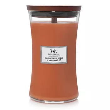 Аромасвеча Woodwick Карамель и жареный кунжут 609,5гр