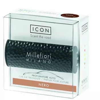 Ароматизатор автомобильный Millefiori Milano ICON "Тени металла" Черный