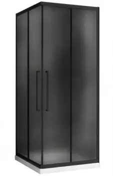 Душевой угол-ограждение «Abber» Schwarzer Diamant AG02100BMH 100/100 квадратный матовый/чёрный без поддона