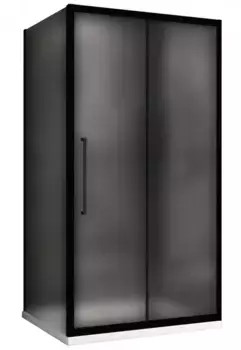 Душевой угол-ограждение «Abber» Schwarzer Diamant AG30100BMH-S100BM 100/100 квадратный матовый/чёрный без поддона универсальный