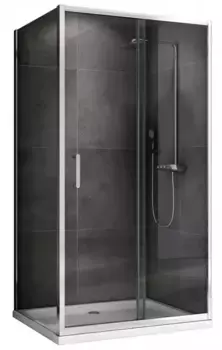 Душевой угол-ограждение «Abber» Schwarzer Diamant AG301105-S505 110/50 прямоугольный прозрачный/хром без поддона универсальный