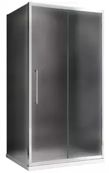 Душевой угол-ограждение «Abber» Schwarzer Diamant AG30110MH-S60M 110/60 прямоугольный матовый/хром без поддона универсальный