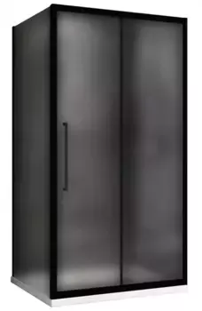 Душевой угол-ограждение «Abber» Schwarzer Diamant AG30170BMH-S80BM 170/80 прямоугольный матовый/чёрный без поддона универсальный