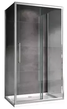 Душевой угол-ограждение «Abber» Schwarzer Diamant AG30170H-S70-S70 170/70 прямоугольный прозрачный/хром без поддона