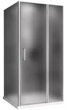 Душевой угол-ограждение «Abber» Sonnenstrand AG04120MS-S90M 120/90 прямоугольный матовый/хром без поддона универсальный
