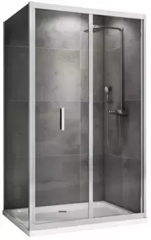 Душевой угол-ограждение «Abber» Sonnenstrand AG07110-S90 110/90 прямоугольный прозрачный/хром без поддона универсальный
