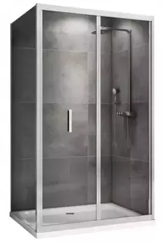 Душевой угол-ограждение «Abber» Sonnenstrand AG07120-S90 120/90 прямоугольный прозрачный/хром без поддона универсальный