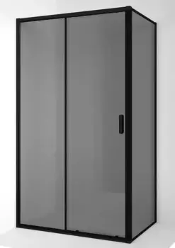 Душевой угол-ограждение «Ambassador» Forsa 17022217ABB-100ABB 110/100 тонированный/чёрный без поддона универсальный