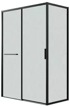 Душевой угол-ограждение «Grossman» Style 120.K33.05.1170.21.02 110/70 шиншилла/чёрный матовый без поддона универсальный