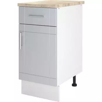 Шкаф напольный «Тортора» 67x40 см, МДФ, цвет серый