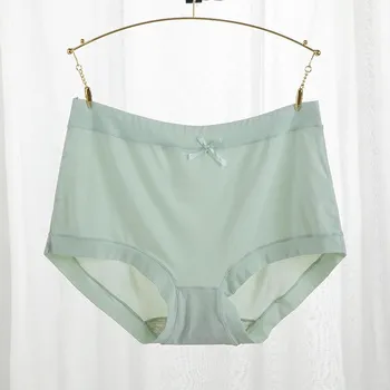 Женские трусы Ice Silk с высокой талией: Plus Size, быстросохнущий, сетчатый, удобный крой, хлопковая вставка в шаге (Стиль 5101#) Extra Large [145-175 lbs]