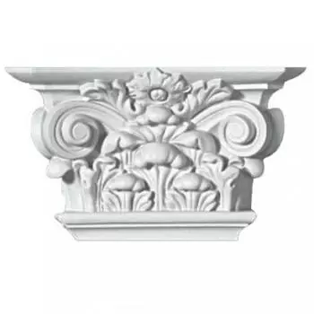 Капитель полиуретановая Decomaster DK-82211 152x265x74 мм к пилястре DK-82210