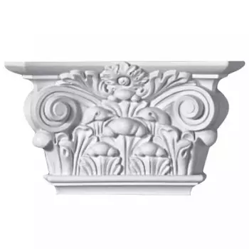 Капитель полиуретановая Decomaster DK-82221 173x307x85 мм к пилястре DK-82220