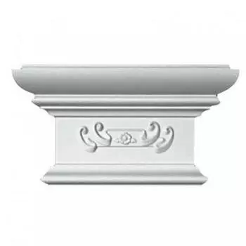 Капитель полиуретановая Decomaster DK-82231 164x316x75 мм к пилястре DK-82230 и DK-82240