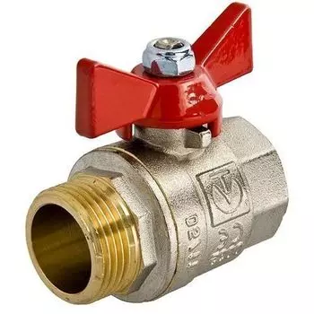 Кран шаровый Valtec Basic 1/2" внутренняя-наружная резьба VT.218.N.04