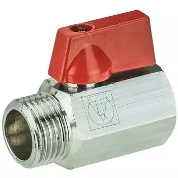 Кран шаровый Valtec Mini внутренняя-наружная резьба 1/2 дюйма латунь