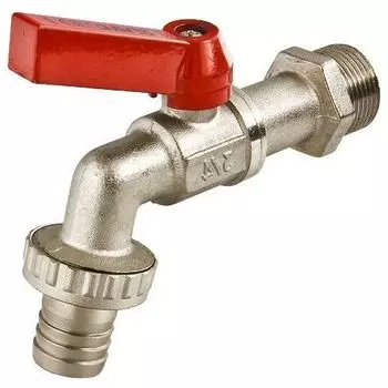 Кран водоразборный Valtec, со штуцером, 1/2", латунь