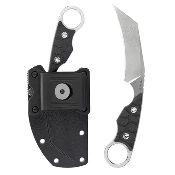 Нож с фиксированным клинком Ruike FS68-B, сталь 14C28N, рукоять G10, черный