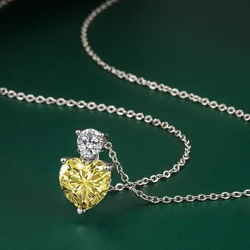 BELLA BOX Сердце Кулон Ожерелье Многоцветные Модные Свадебные Помолвочные Ювелирные Изделия розовый