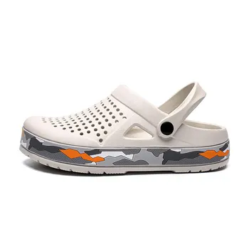 2024 Clogs сандалии мужские большого размера Slip On Outdoor Beach Летняя обувь Медицинские сабо повседневные дышащие мужские сандалии с отверстием 7
