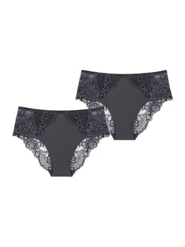 Трусики TRIUMPH Panty Wild Peony Florale, темно-серый