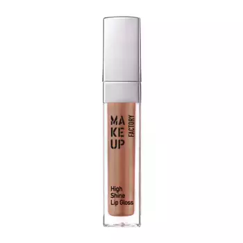 MAKE UP FACTORY Блеск для губ с эффектом влажных губ, тон 16 коричневый с золотым сиянием / High Shine Lip Gloss 6,5 мл