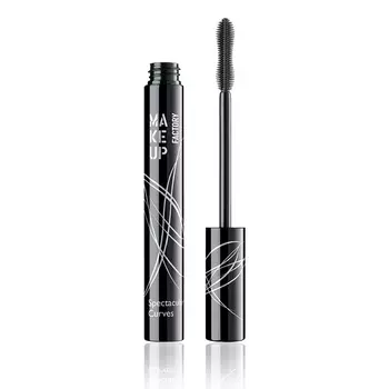 MAKE UP FACTORY Тушь для удлинения подкручивания разделения ресниц, черный / Spectacular Curves
