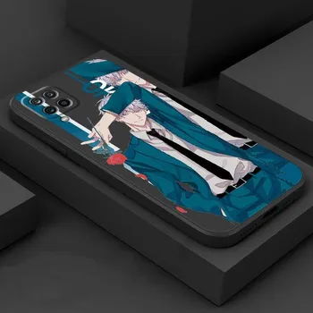 Чехол японского аниме дзюдзюцу кайсен для Samsung Galaxy A50 A01 A70 A11 A21s A71 A03s A31 A02 A51, квадратная жидкая броня, мягкий чехол Samsung A01