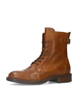 Ботильоны на шнуровке MANFIELD Lace-Up Ankle Boots, коричневый