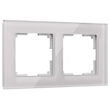 Рамка на 2 поста Favorit (дымчатый,стекло) Werkel W0021117 (a050895)
