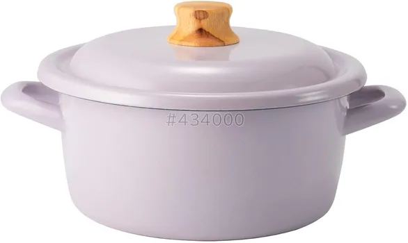 Кастрюля Fuji Enamel Cotton Plus 20 см фиолетовая CTP-20W.PU